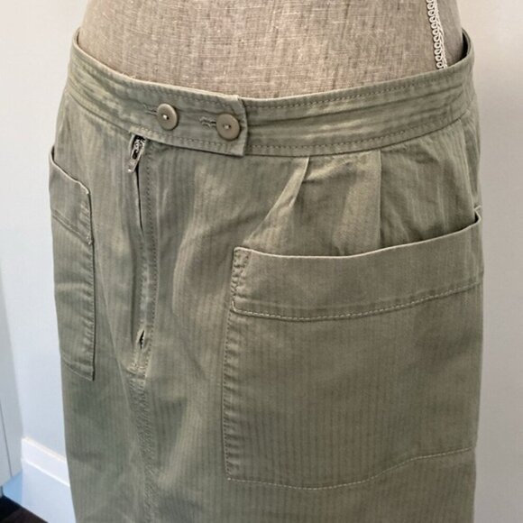APC Skirt Mini Cotton Green Size large - Picture 8 of 13